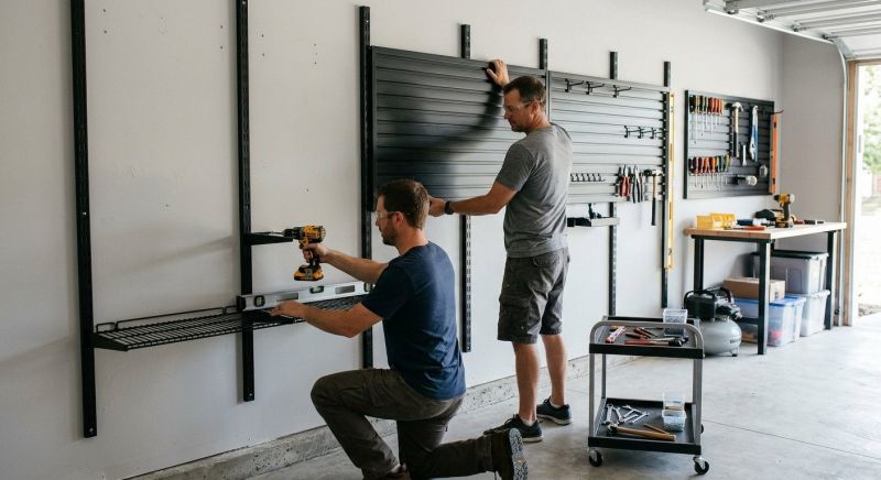 Garage Tool Rack Installation in Leesburg, VA