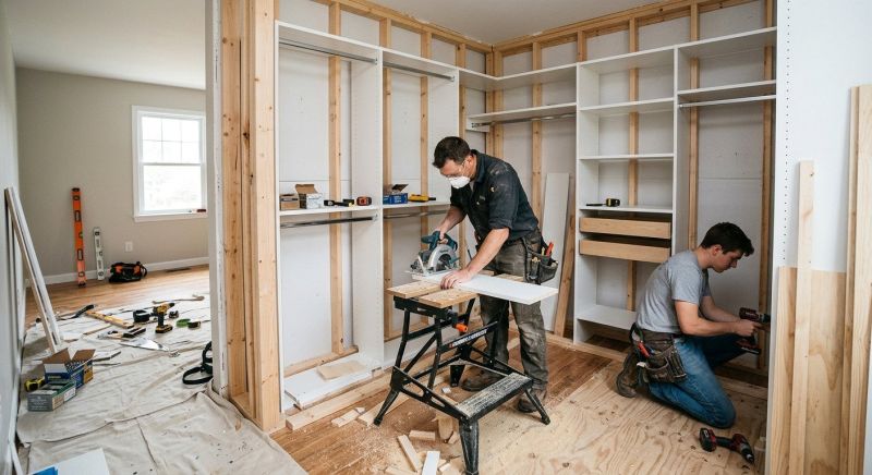 Mudroom Closet Installation in Greensboro, NC